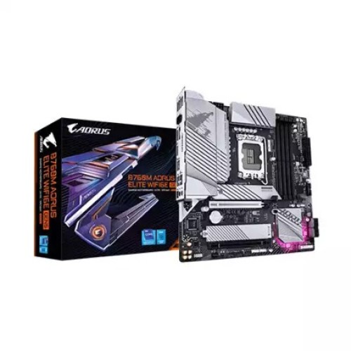 GIGABYTE B760M AORUS ELITE WIFI6E GEN5 Intel 14th Gen DDR5 Micro ATX Motherboard