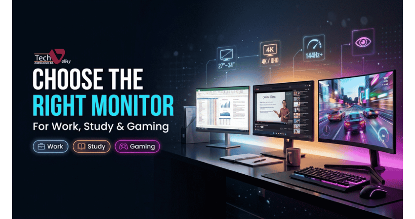 How to Choose the Right Monitor for Work, Study and Gaming