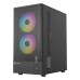 XTREME M31B M-ATX Black Case Tempered Glass with 3 RGB Fan