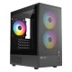 XTREME M31B M-ATX Black Case Tempered Glass with 3 RGB Fan