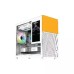 Xtreme D777W Mid Tower Tempered Glass White Case With 7-inch LCD Display