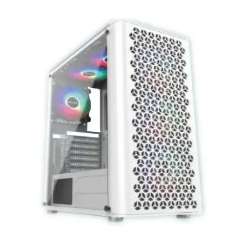 PC Power Trinity Mesh White Gaming Casing