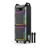 Xtreme THUNDER 1.0 Bluetooth Trolley Party Speaker with 2 Wireless Mic