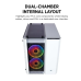 Corsair Crystal Series 280X RGB Micro-ATX White Mini Tower Desktop Casing #CC-9011137-WW
