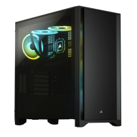 Corsair 4000D Black Mid-Tower ATX Gaming Desktop Casing #CC-9011198-WW