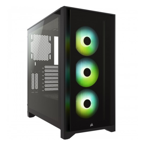 Corsair iCUE 4000X RGB Tempered Glass Mid-Tower ATX Casing