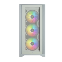 Corsair iCUE 4000X RGB White Mid-Tower ATX Gaming Desktop Casing #CC-9011205-WW