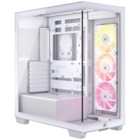 CORSAIR 3500X ARGB Mid-Tower Glass PC Case - White, CC-9011279-WW