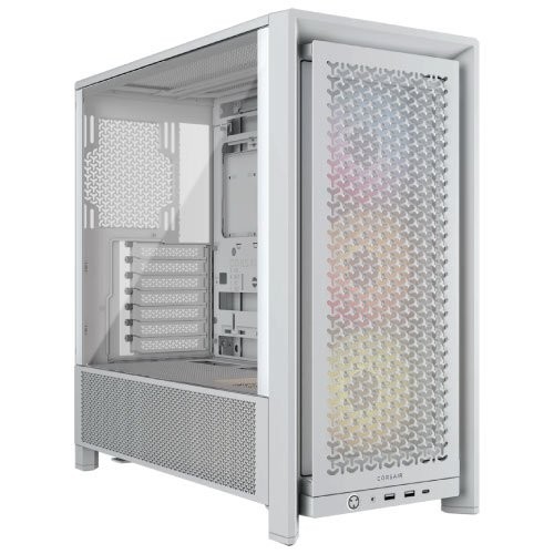 CORSAIR 4000D FRAME RS ARGB WHITE MID CASE, CC-9011297-WW